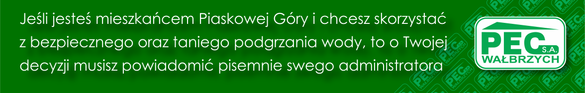 PEC S.A. Wałbrzych - Ciepła woda dla Piaskowej Góry - oferta